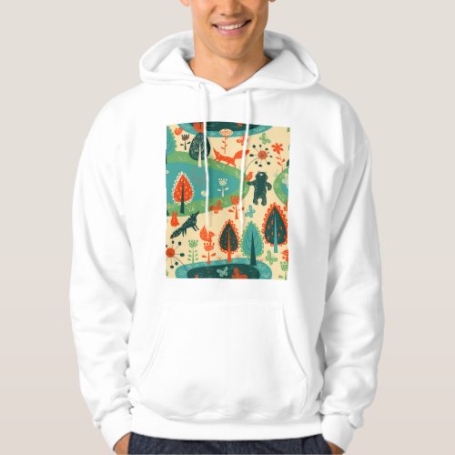 Beasts Background Abstract Vintage Concept Hoodie