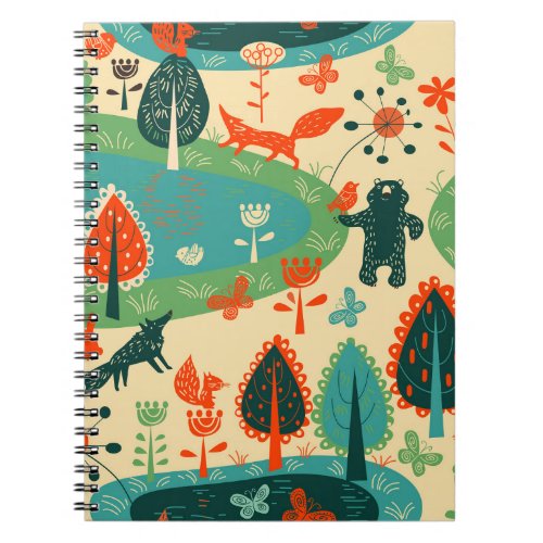 Beasts Background Abstract Vintage Concept Notebook