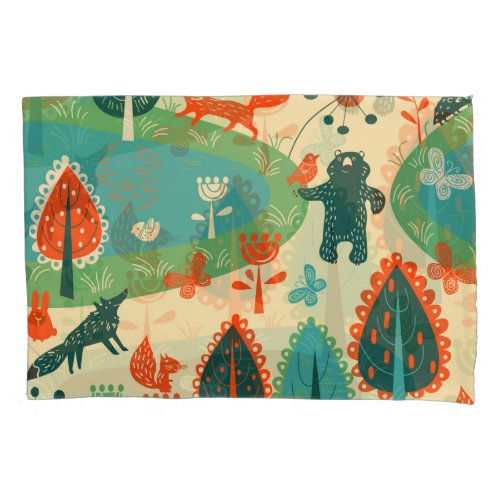 Beasts Background Abstract Vintage Concept Pillow Case