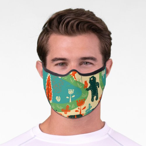 Beasts Background Abstract Vintage Concept Premium Face Mask