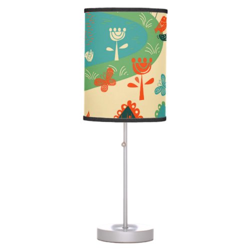 Beasts Background Abstract Vintage Concept Table Lamp