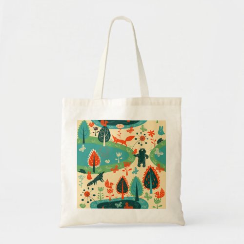 Beasts Background Abstract Vintage Concept Tote Bag