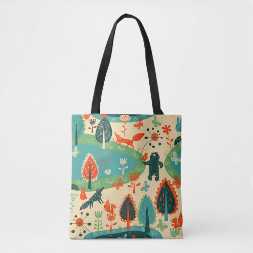 Beasts Background Abstract Vintage Concept Tote Bag