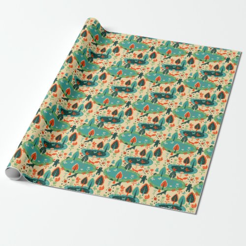 Beasts Background Abstract Vintage Concept Wrapping Paper