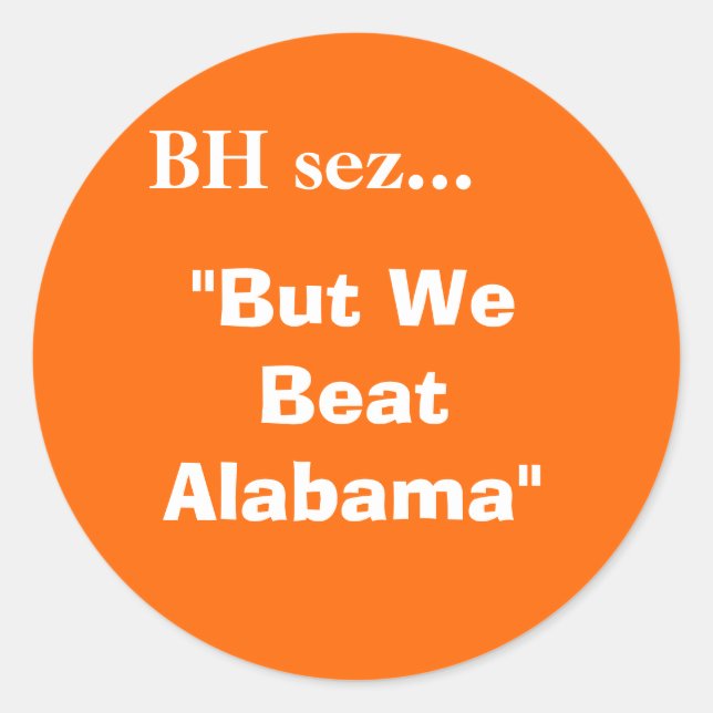 beat AL - Customized Classic Round Sticker (Front)