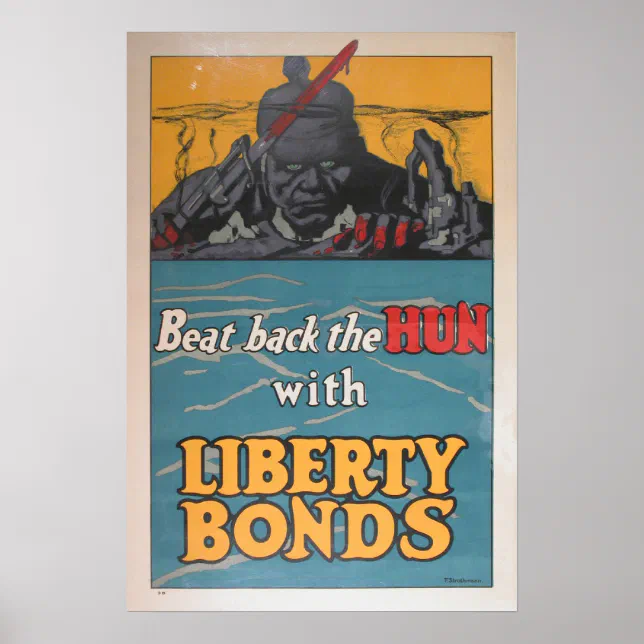 Beat Back the Hun Poster | Zazzle