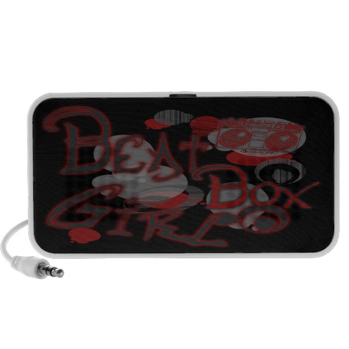 Beat Box Girl Red Speakers