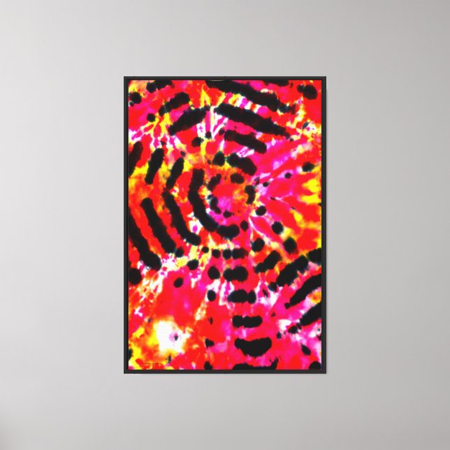 "Beat in infrared", abstract, psychedelic Canvas Print (Front)