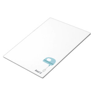 Beat It Blue Kitchen Beater Notepad
