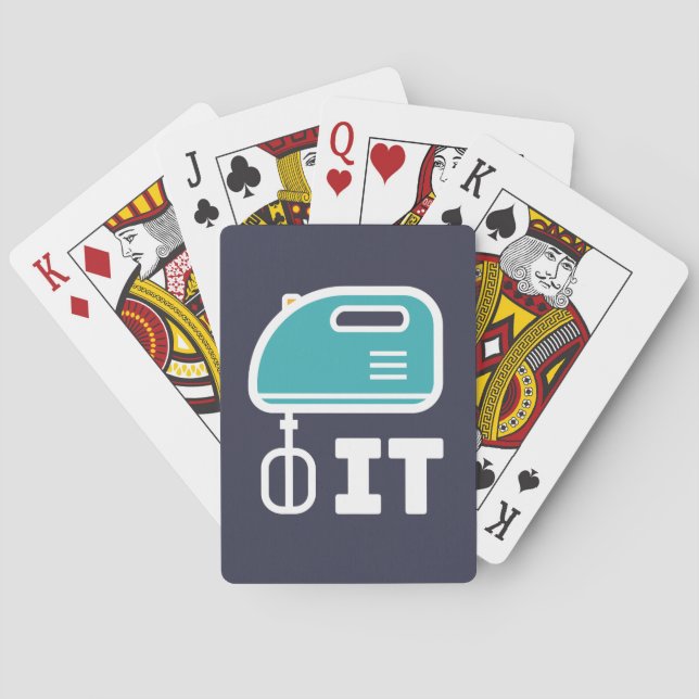 BEAT it Funny Cooking Music Trendy Poker Cards (Back)
