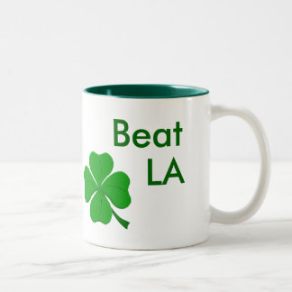 Beat, LA, Go, Celtics Two-Tone Coffee Mug