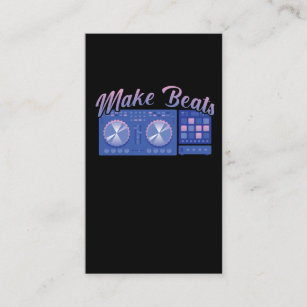 Beat Maker DJ Music Producer Disco Audio Producing Business Card