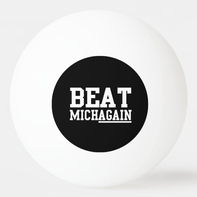 Beat Michagain Ping Pong Ball (Front)