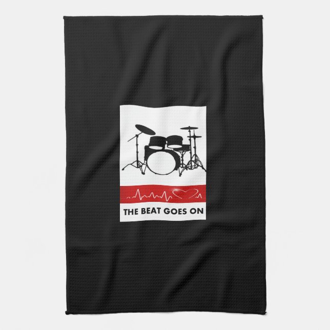 Beat of a Drummer's Heart Towel (Vertical)