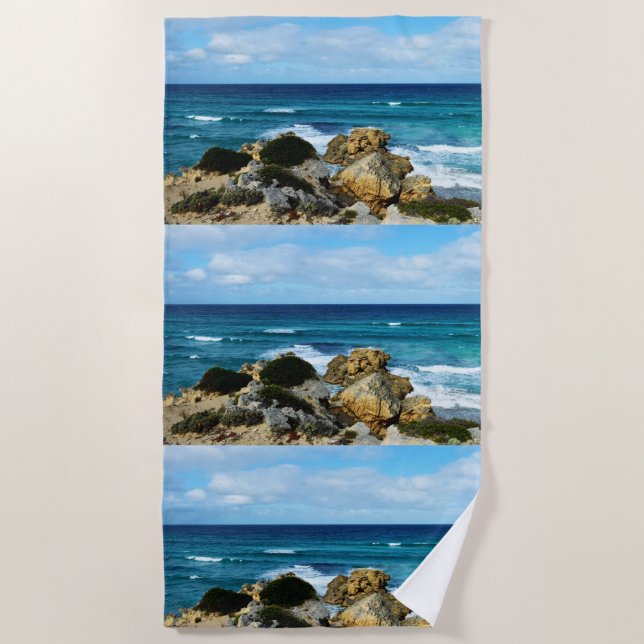 Beat Of The Ocean,   Beach Towel (Front)
