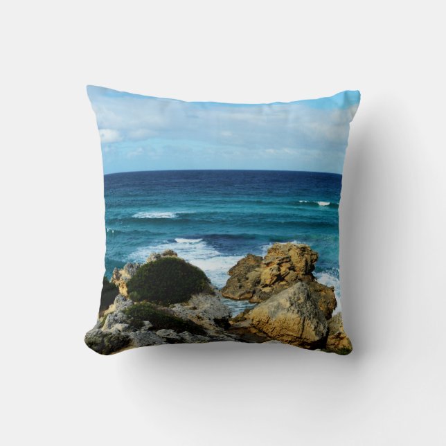 Beat Of The Ocean,    Throw Pillow (Front)