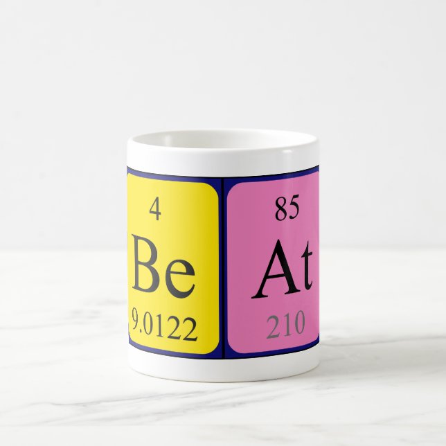 Beat periodic table name mug (Center)