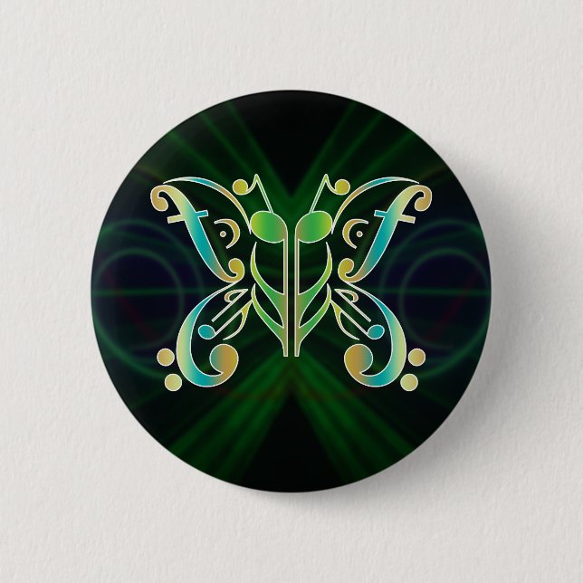 Beat-terfly colorful button (Front)