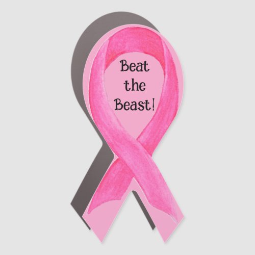 Beat the Beast of Cancer Car Magnet