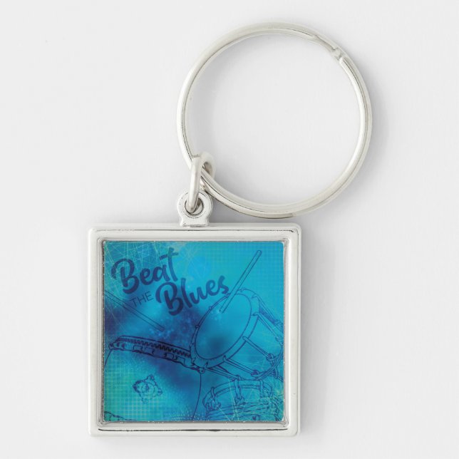 Beat the Blues Keychain (Front)