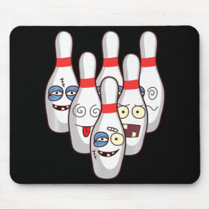 Beat Up Bowling Pins Cute Duckpins Playing Tee G Mouse Pad