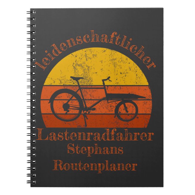 Beat wheel in the sunset, your name notebook (Front)