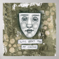 Beat You At Chess Poster Wall Art