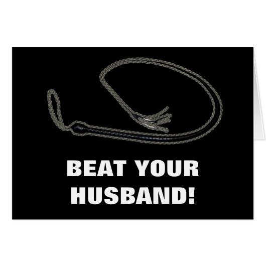 BEAT YOUR HUSBAND! CARDS (Front Horizontal)
