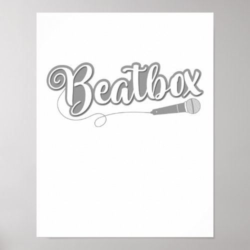 Beatbox Sound Mikrofon Poster