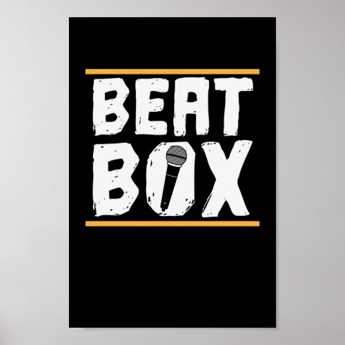 Beatbox stage and microphone poster