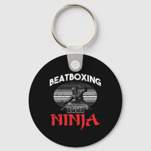 Beatboxing Ninja Beatboxer Rap Hiphop Music DJ Gif Keychain