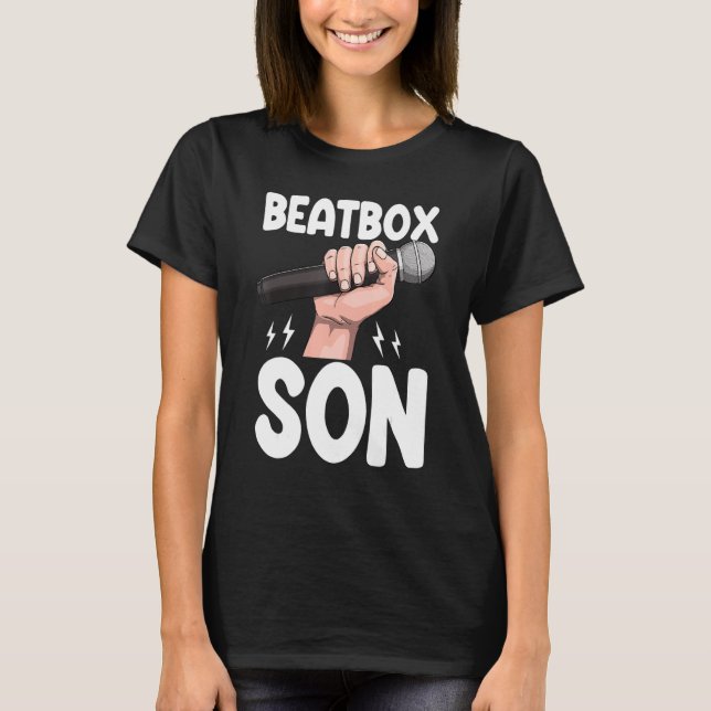 Beatboxing Son Women   Tape Recorder   T-Shirt (Front)
