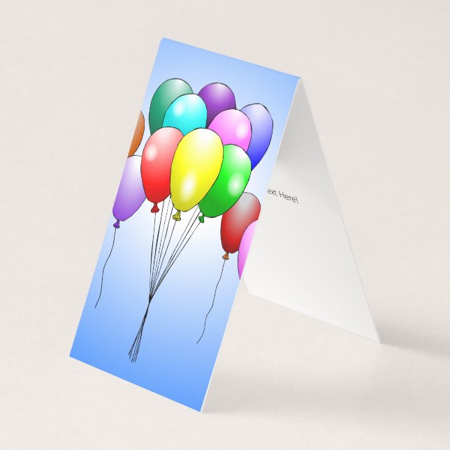 Beatiful Colorful Birthday Balloons (Front)