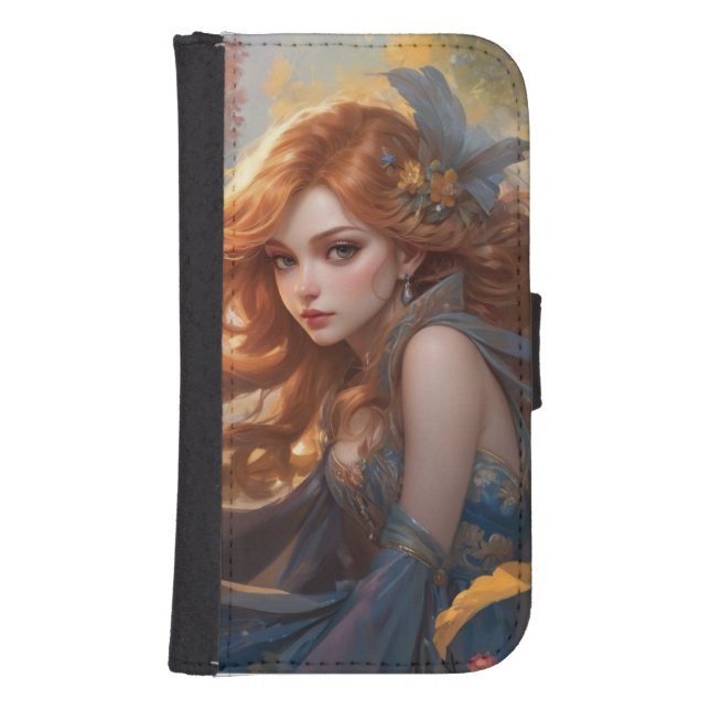 beatiful girl samsung galaxy wallet case (Front)