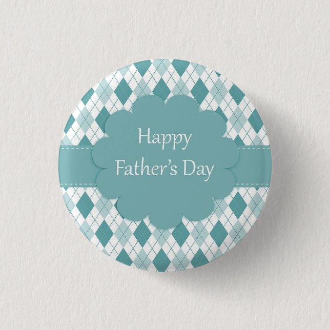 Beatiful Happy Father's day  Button (Front)
