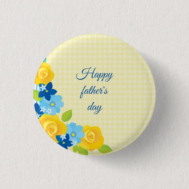 Beatiful Happy Father's day   Button (Front)