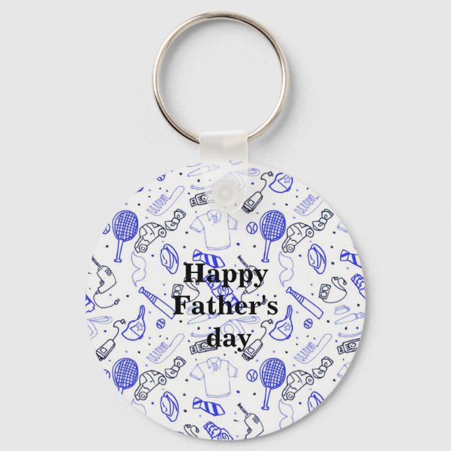 Beatiful Happy Father's day  Keychain (Front)