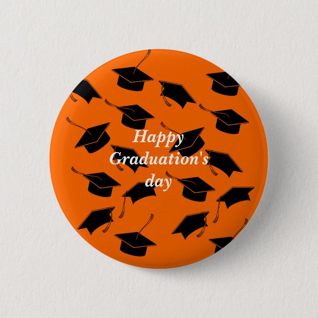 Beatiful Happy Graduations day  Button (Front)