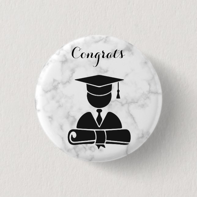 Beatiful Happy Graduation's day  Button (Front)