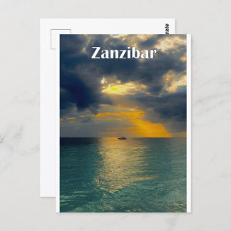 Beatiful landscape of Zanzibar Postcard