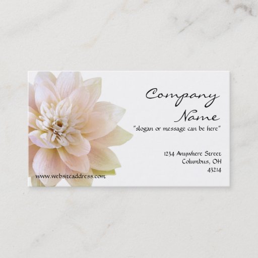 Customizable Beatiful Lotus Flower Business Card