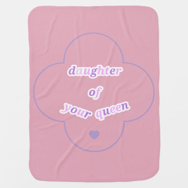 beatiful pink baby blanket  (Front)