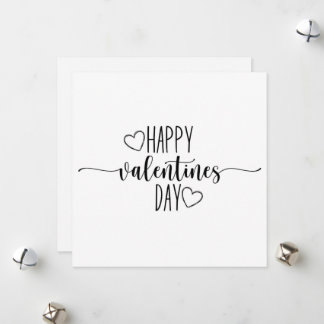 Beatifull minimalist editable valentine card