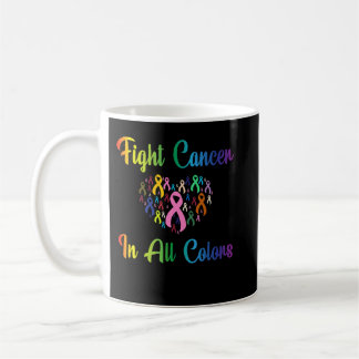 Beating Cancer, Fighting Cancer Colors, Cancer Awa Coffee Mug