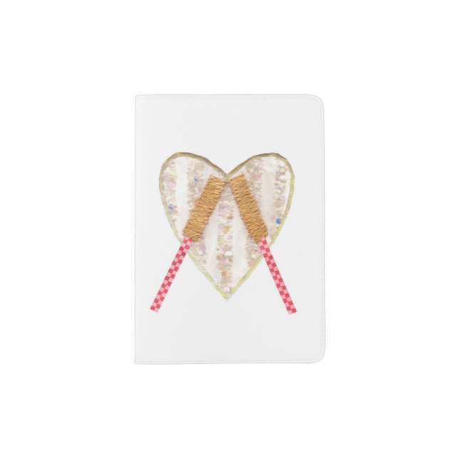 Beating Heart Drum Passport Holder (Front)