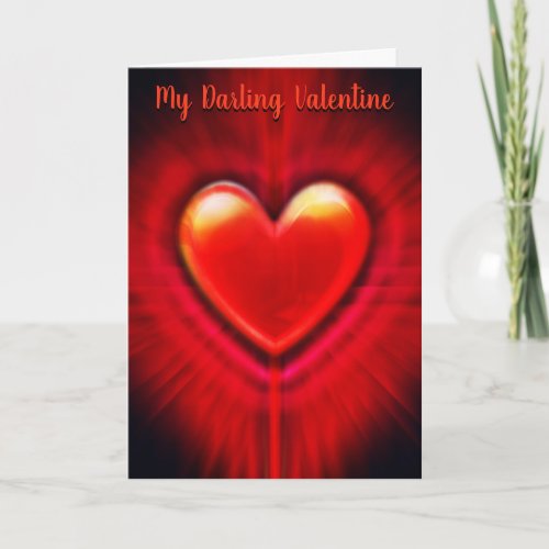 Beating Heart stylish custom Valentines Card