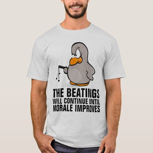 Beatings will continue until morale improves BOSS T_Shirt