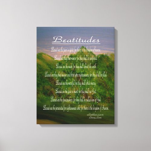 Beatitudes Canvas Print