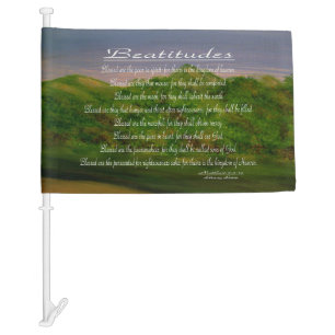 Beatitudes Car Flag