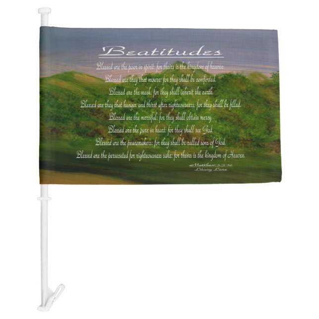 Beatitudes Car Flag (Front)